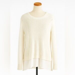 Croft & Barrow Cream Crew Neck Sweater